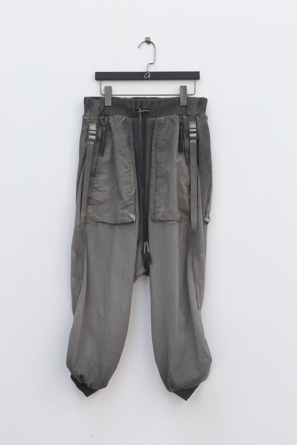 BORIS BIDJAN SABERI Plant-dyed Pants Dark Gray P18.1 F0409C